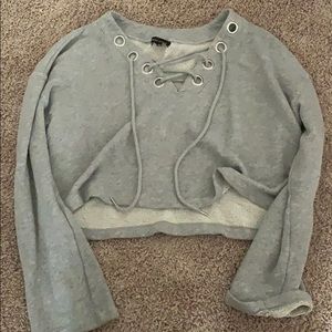 Comfy cropped PacSun “Kendall & Kylie” sweater